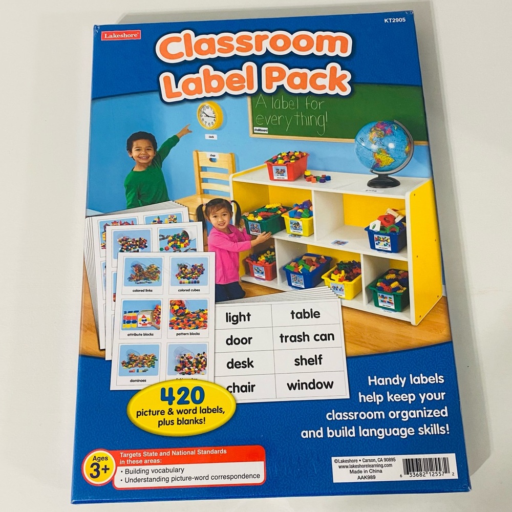 LAKESHORE CLASSROOM LABEL PACK